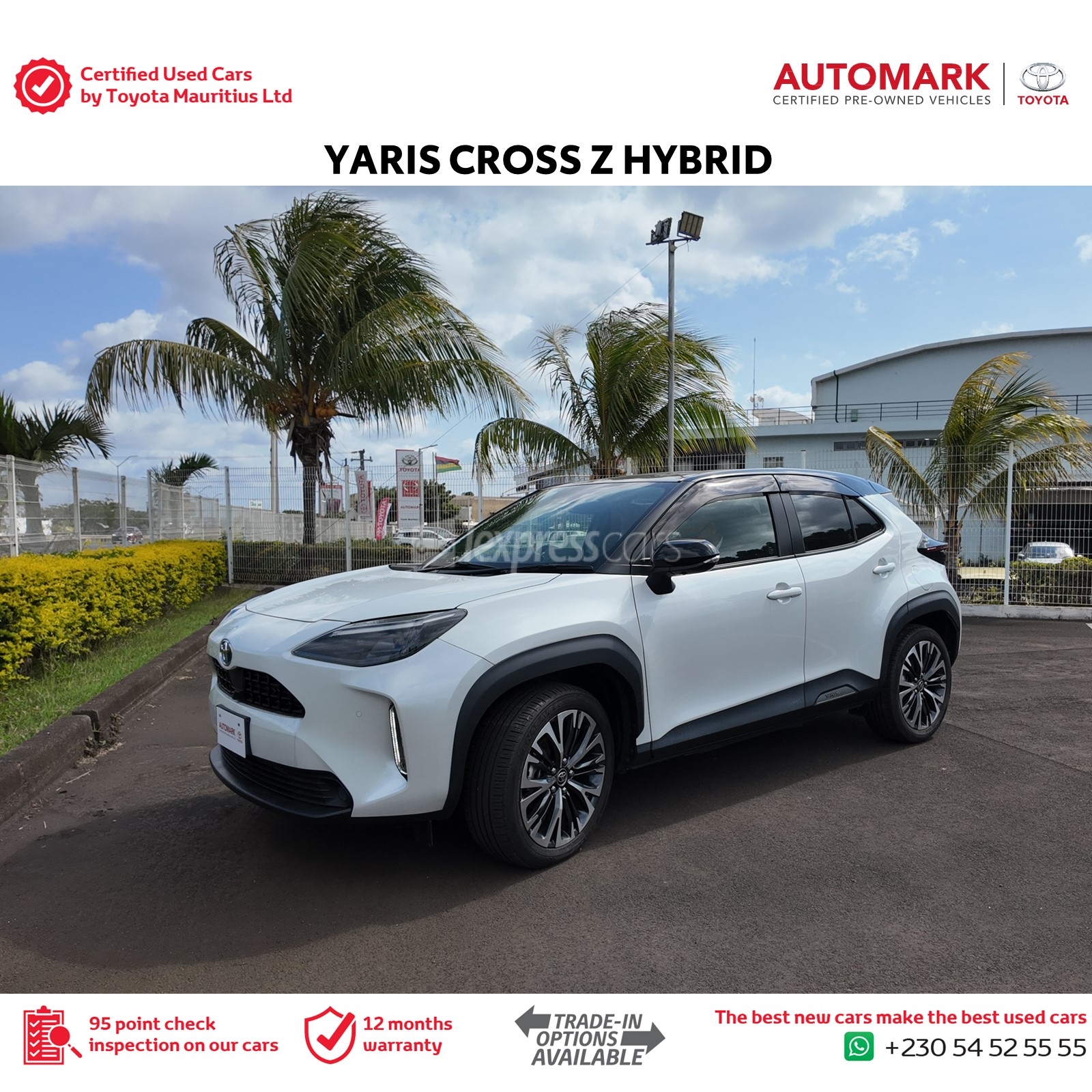 Dealership Second Hand Toyota Yaris Cross - lexpresscars.mu